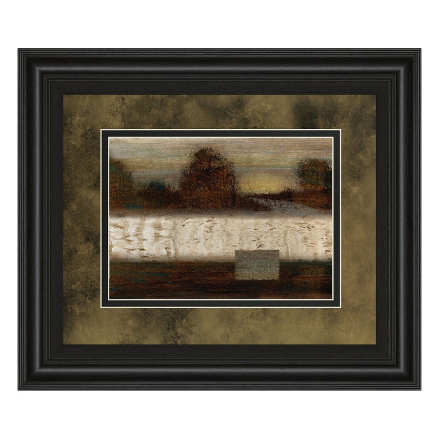 Classy Living Secluded Forest Wall Art Double Mat 40"x34", Midnight Aura
