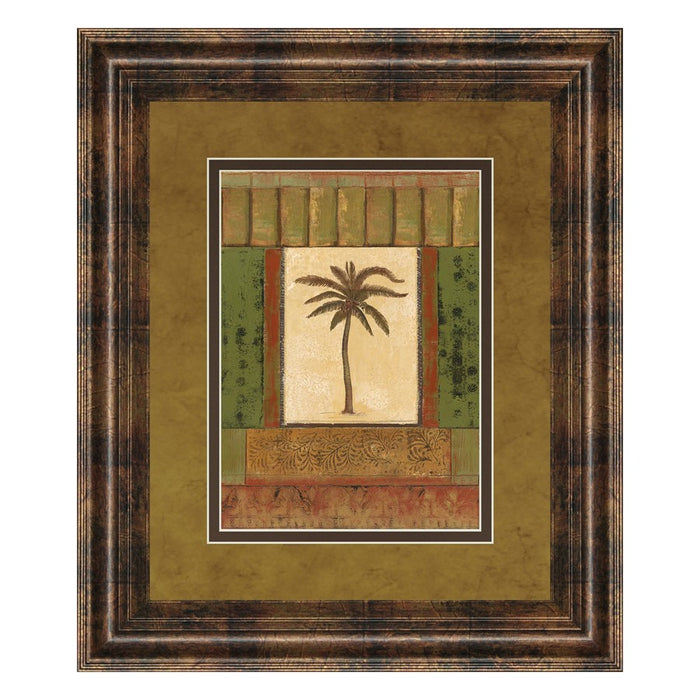 Classy Living Tranquil Palm Wall Art Double Mat 34"x40", Dark Chocolate - DM5242