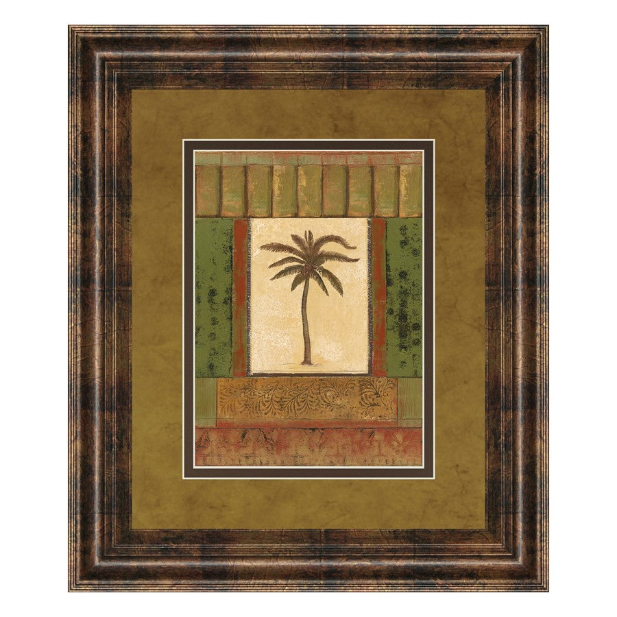 Classy Living Tranquil Palm Wall Art Double Mat 34"x40", Dark Chocolate - DM5242