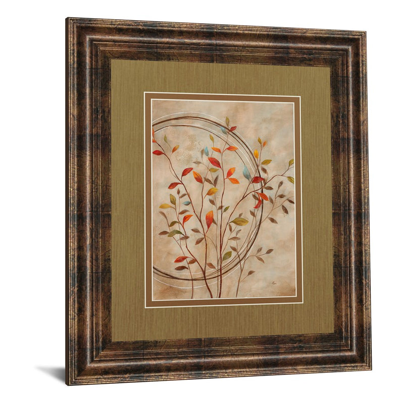Classy Living Autumn Leaves Wall Art Double Mat 34"x40", Dark Chocolate
