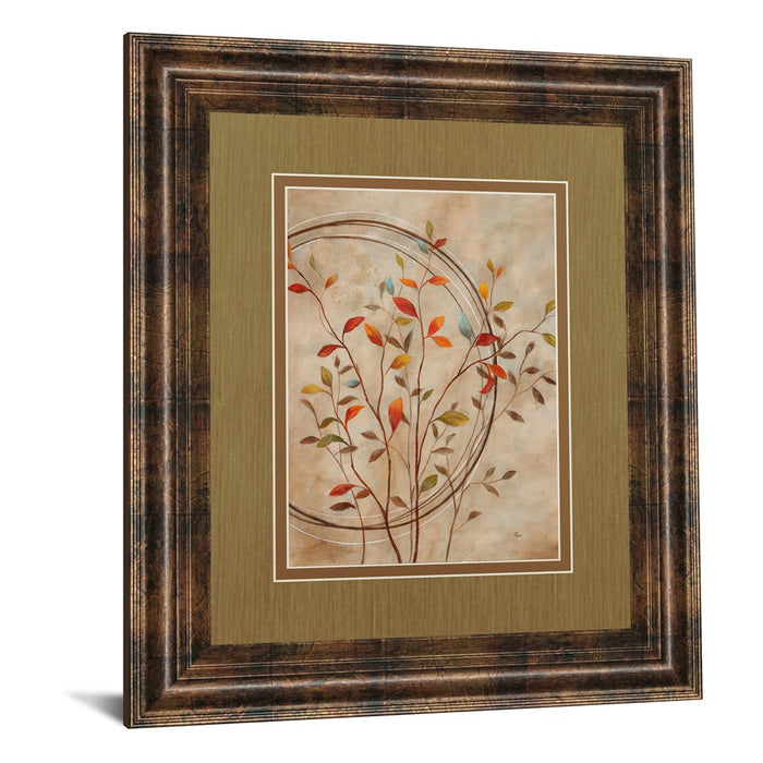 Classy Living Autumn Leaves Wall Art Double Mat 34"x40", Dark Chocolate