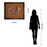 Classy Living Retro Loops Wall Art Double Mat 40"x34", Dark Chocolate
