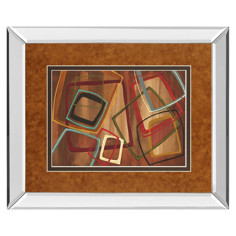 Classy Living Abstract Geometry Wall Art 40"x34", Mirrored
