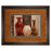 Classy Living Rustic Vases Wall Art Double Mat 40"x34", Dark Chocolate