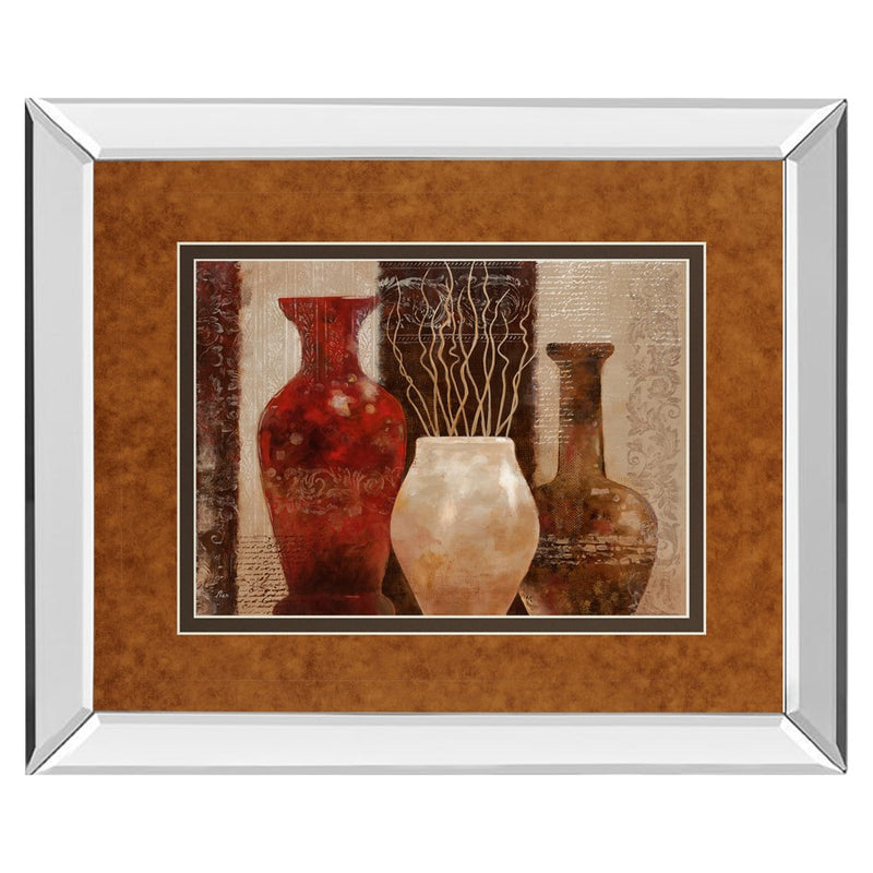 Classy Living Rustic Vases Wall Art 40"x34", Mirrored