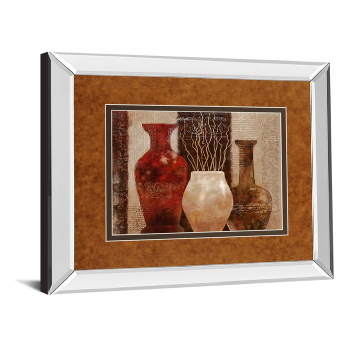 Classy Living Rustic Vases Wall Art 40"x34", Mirrored