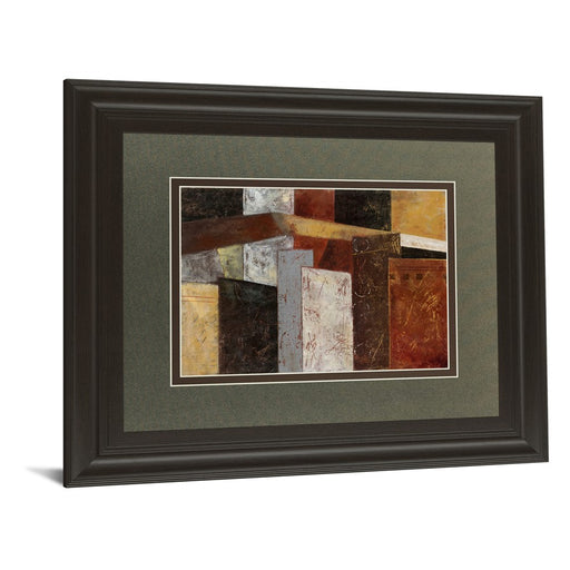 Classy Living Urban Geometry Wall Art Double Mat 40"x34", Chocolate