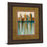 Classy Living Golden Skyline Mirage Wall Art Double Mat 40"x34", Cinnamon