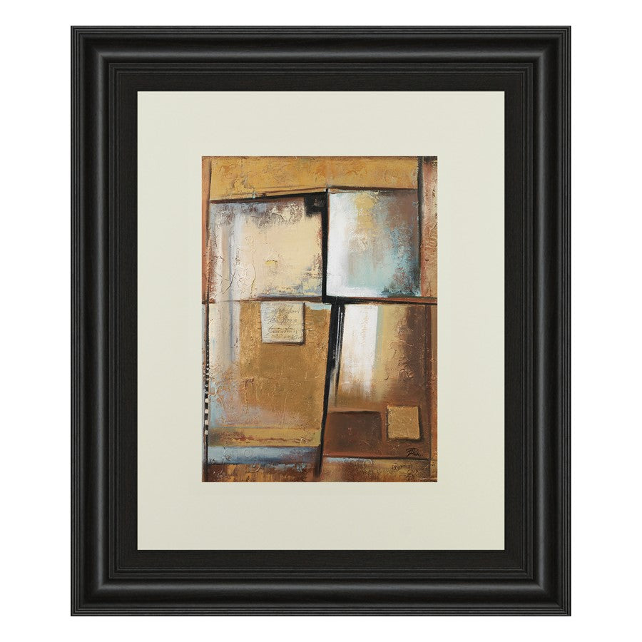 Classy Living Textured Harmony Wall Art Double Mat 34"x40", Chocolate
