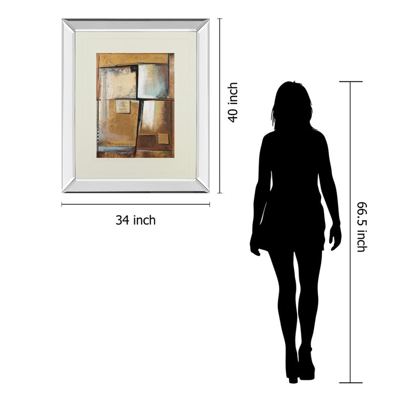 Classy Living Textured Harmony Wall Art 34"x40", Mirrored