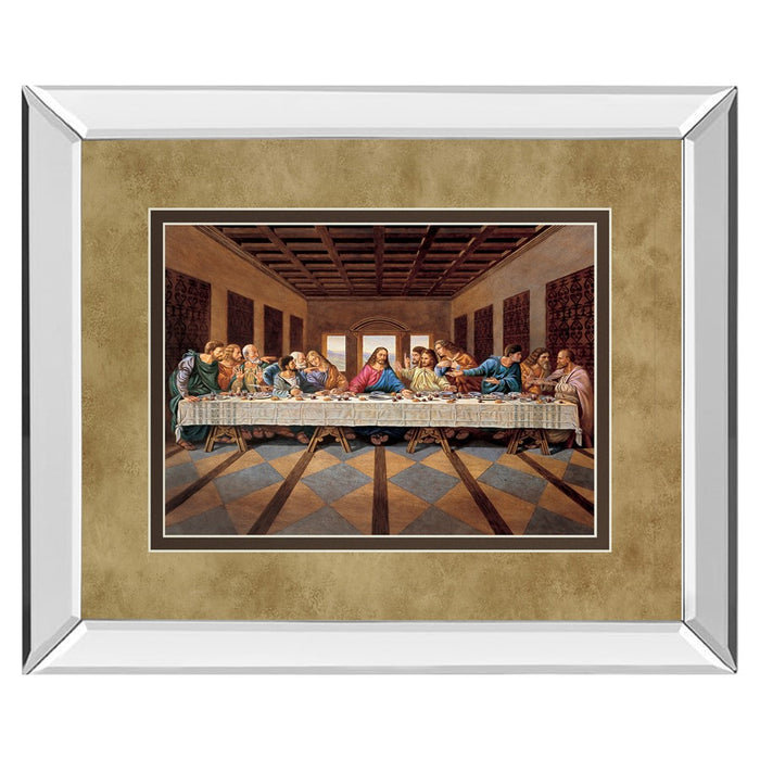 Classy Living Last Supper Scene Wall Art 40"x34", Mirrored