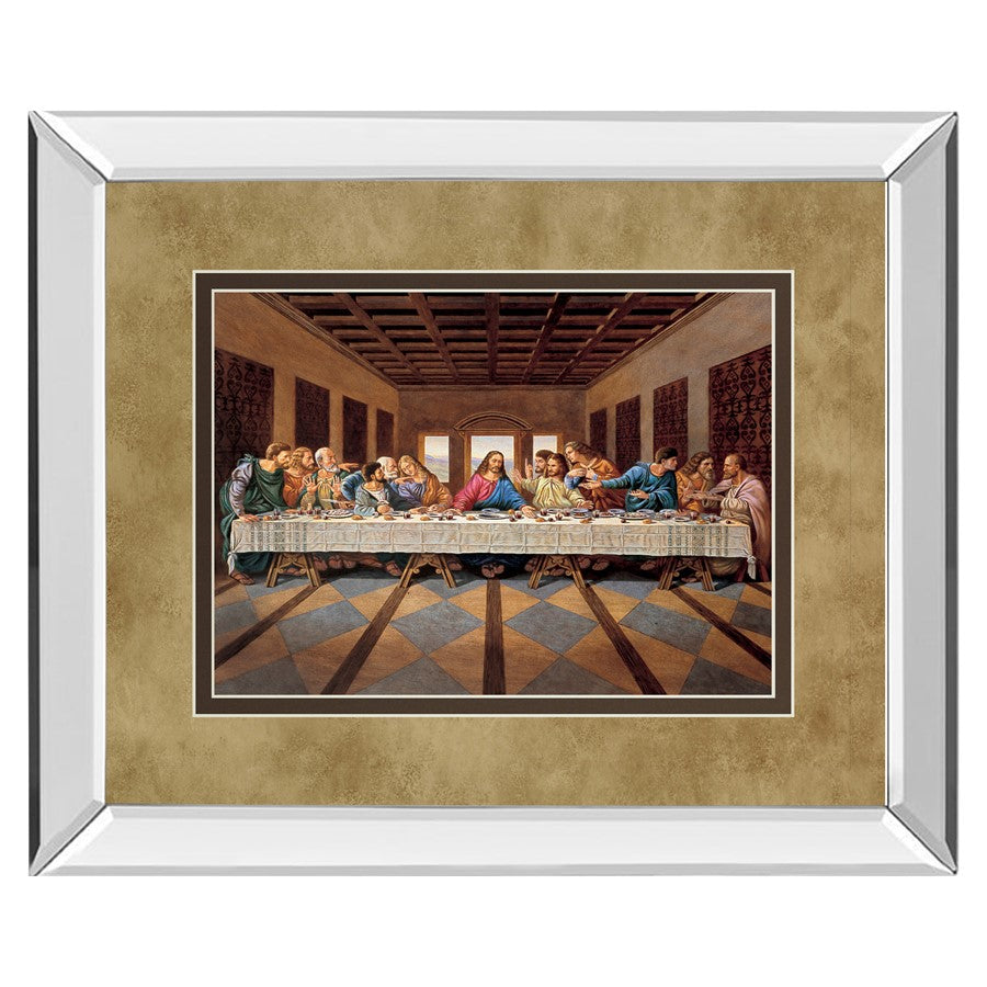 Classy Living Last Supper Scene Wall Art 40"x34", Mirrored