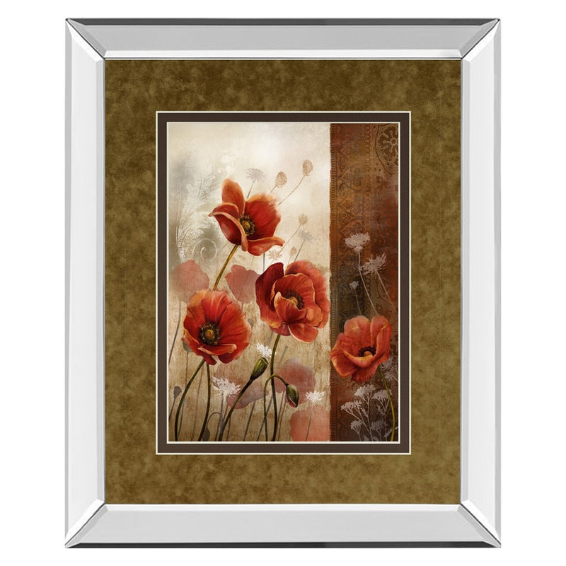 Classy Living WIId Poppies II Wall Art 34"x40", Mirrored