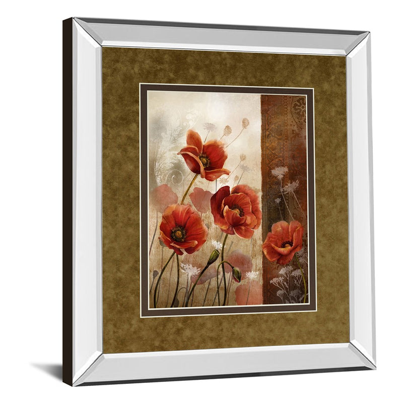 Classy Living WIId Poppies II Wall Art 34"x40", Mirrored