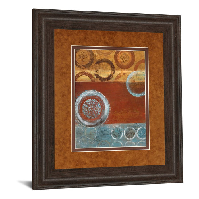 Classy Living Earth Rhythm Wall Art Double Mat 34"x40", Cinnamon Mocha