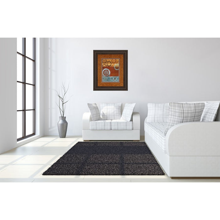 Classy Living Earth Rhythm Wall Art Double Mat 34"x40", Cinnamon Mocha
