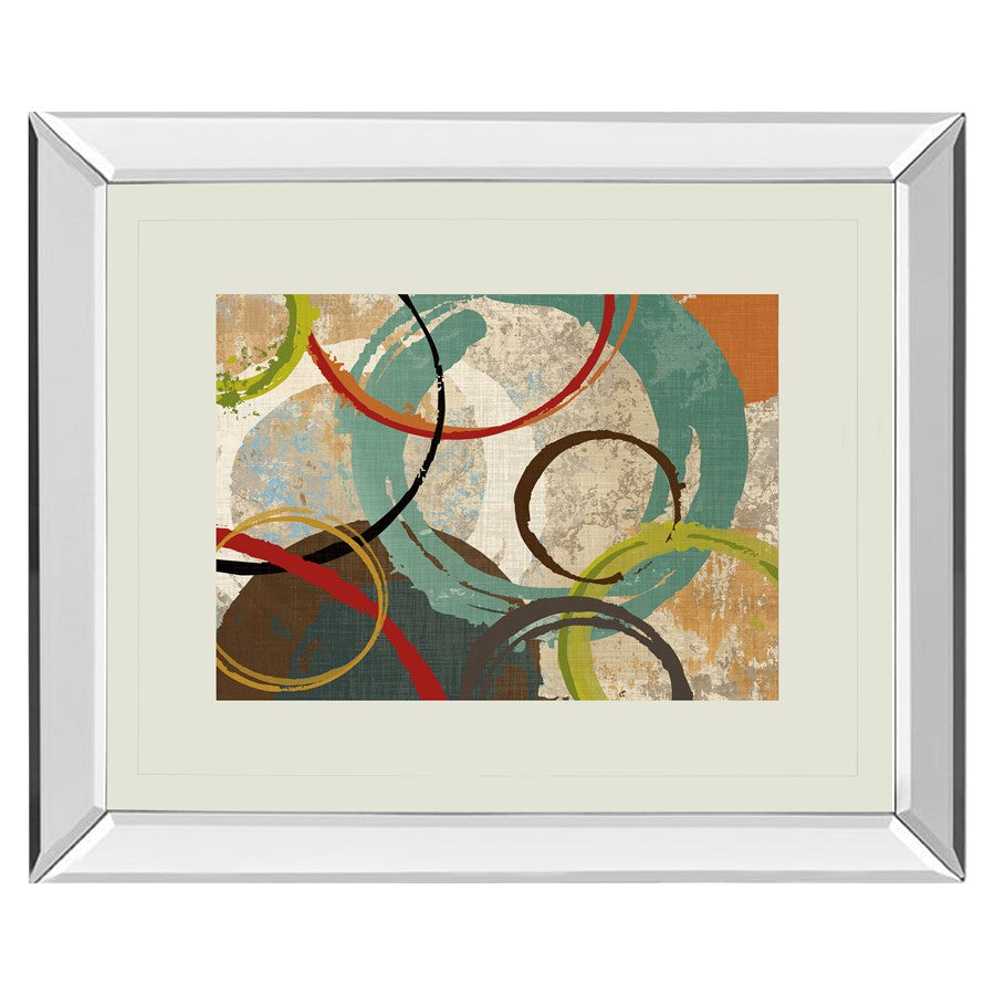 Classy Living Geometric Circles Wall Art 40"x34", Mirrored