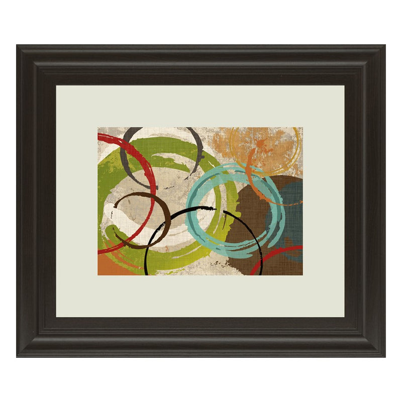 Classy Living Color Dance Wall Art Double Mat 40"x34", Dark Chocolate