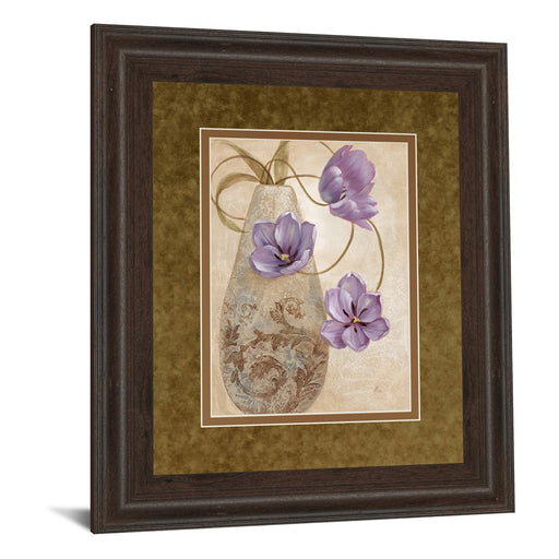 Classy Living Purple Elegance Wall Art Double Mat 34"x40", Cinnamon Mocha