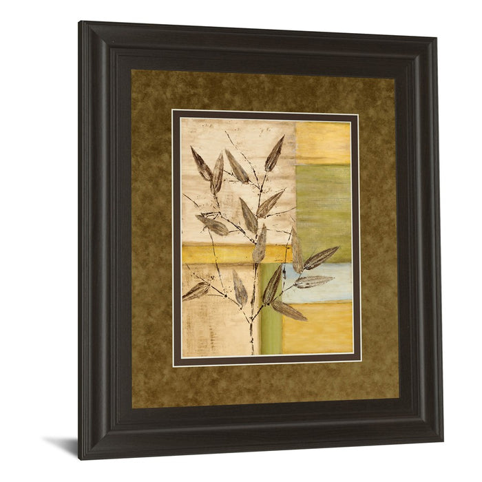 Classy Living Olive Branch Mosaic Wall Art Double Mat 34"x40", Chocolate
