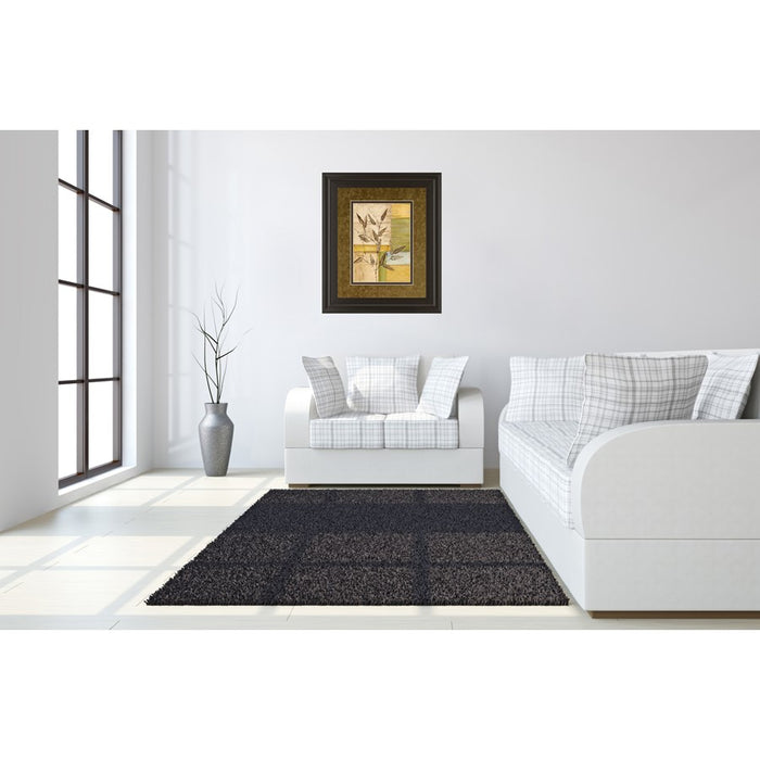 Classy Living Olive Branch Mosaic Wall Art Double Mat 34"x40", Chocolate