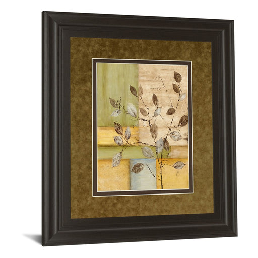 Classy Living Serene Leaves Wall Art Double Mat 34"x40", Dark Chocolate