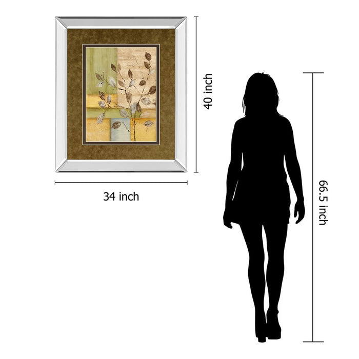 Classy Living Serene Leaves Wall Art 34"x40", Mirrored