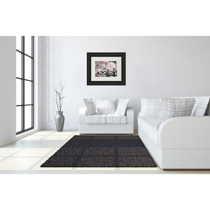 Classy Living Saffron Hill Wall Art Double Mat 40"x34", Midnight Aura