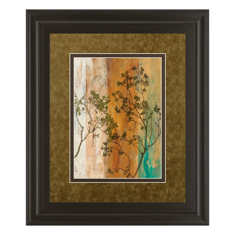 Classy Living Spring Branch II Wall Art Double Mat 34"x40", Chocolate