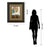 Classy Living Blue Leaves Duo Wall Art Double Mat 34"x40", Chocolate