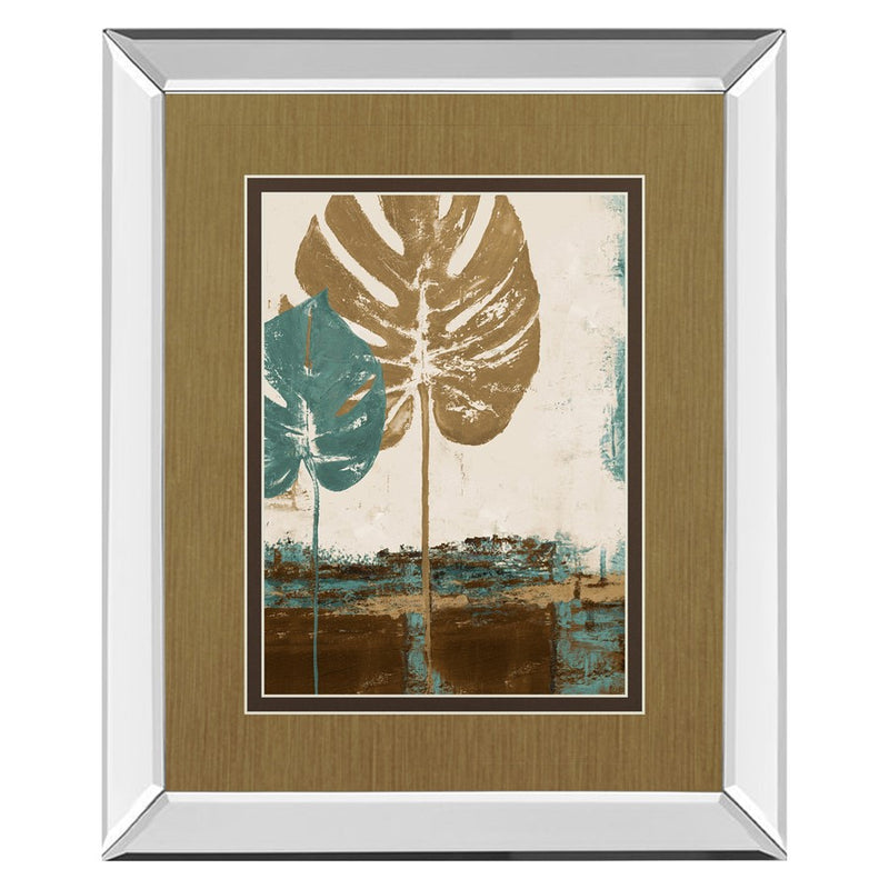 Classy Living Blue Leaves Duo Wall Art 34"x40", Mirrored