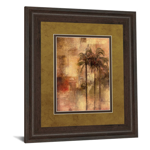 Classy Living Golden Palm Escape Wall Art Double Mat 34"x40", Cinnamon