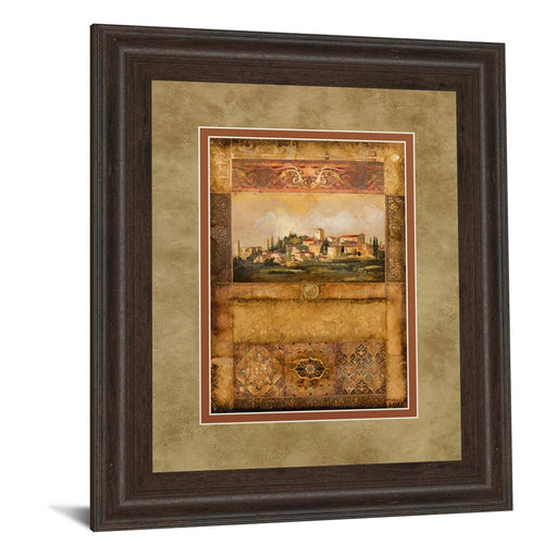 Classy Living Tuscan Vista Wall Art Double Mat 34"x40", Cinnamon Mocha