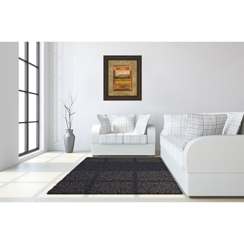 Classy Living Tuscan Vista Wall Art Double Mat 34"x40", Cinnamon Mocha