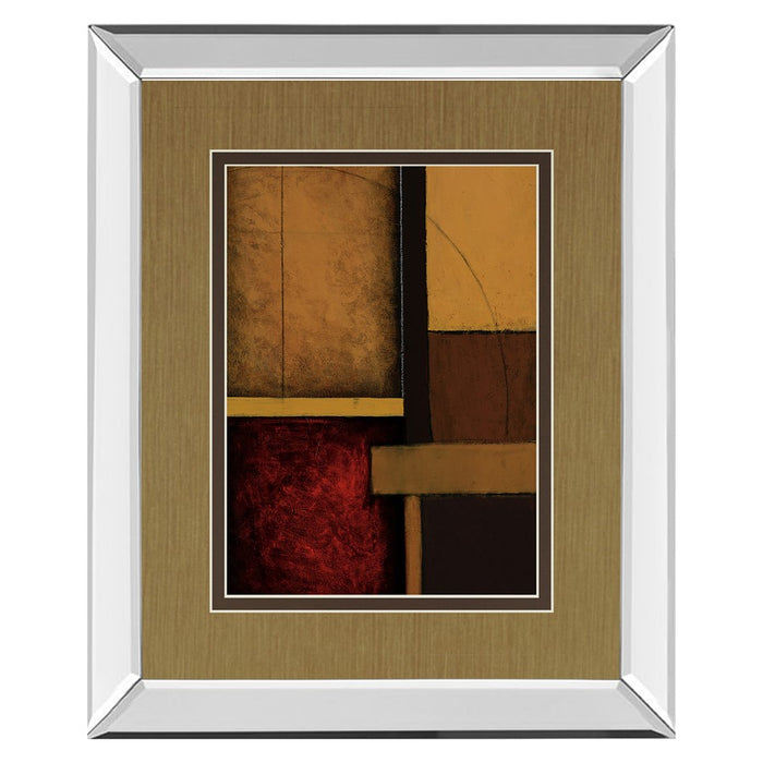 Classy Living Muted Ember Shapes Wall Art 34"x40", Mirrored