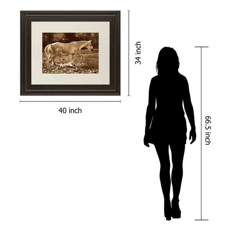 Classy Living The Crossing Wall Art Double Mat 40"x34", Dark Chocolate