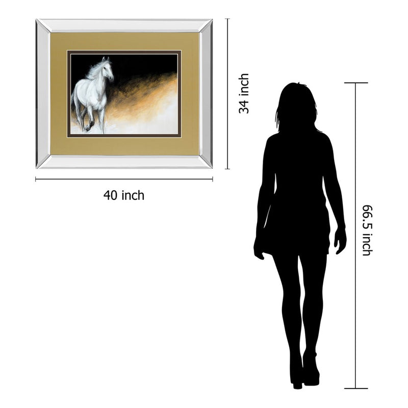 Classy Living Light and Dark Wall Art 40"x34", Mirrored