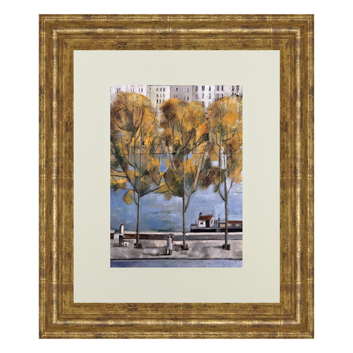 Classy Living Parisian Autumn Wall Art Dbl Mat 34"x40", Gilded Radiance - DM5347