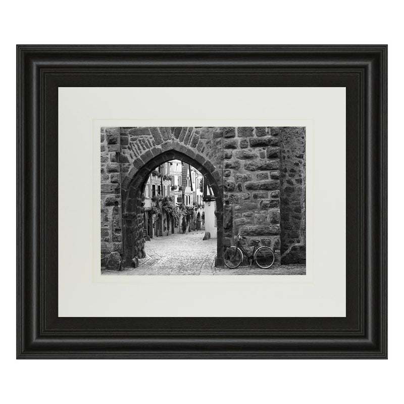 Classy Living Riquewihr Archway Wall Art Double Mat 40"x34", Midnight Aura
