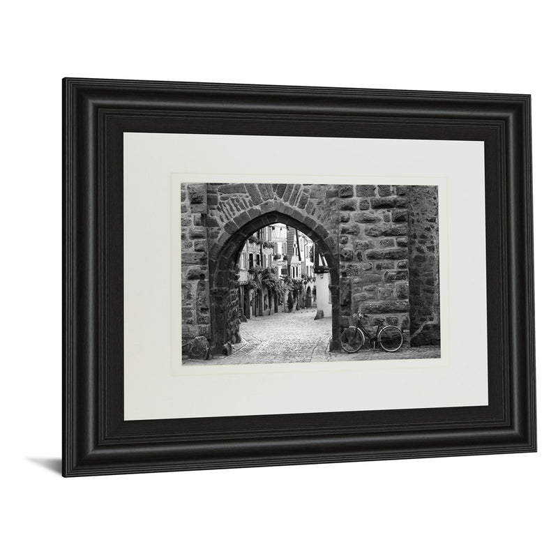 Classy Living Riquewihr Archway Wall Art Double Mat 40"x34", Midnight Aura