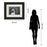 Classy Living Riquewihr Archway Wall Art Double Mat 40"x34", Midnight Aura