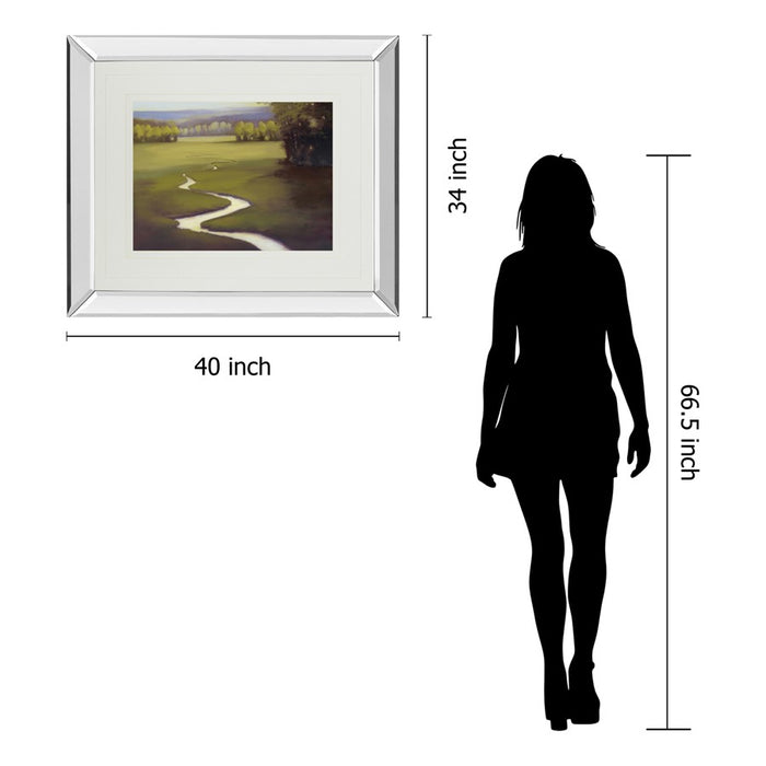 Classy Living Lifting Mist Wall Art 40"x34", Mirrored
