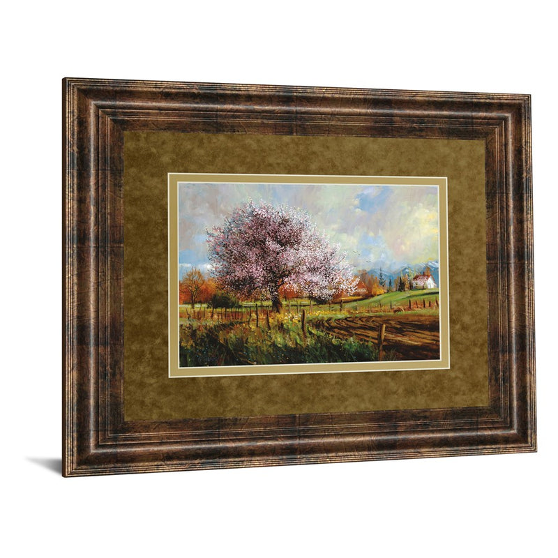 Classy Living Spring Blossoms Wall Art Double Mat 40"x34", Chocolate