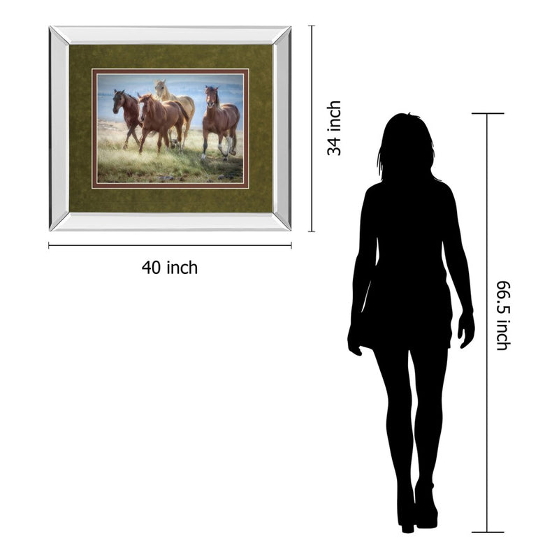 Classy Living Morning Stroll Wall Art 40"x34", Mirrored