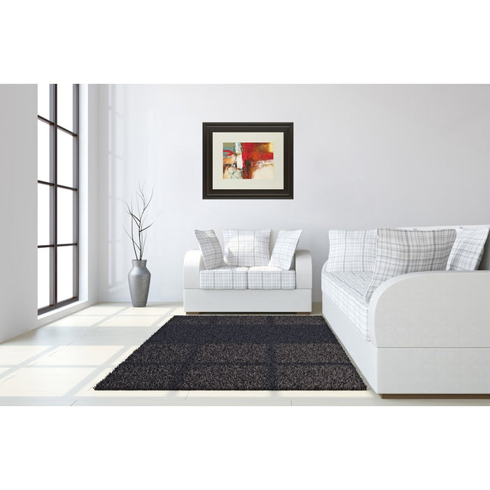 Classy Living Woven Energy Wall Art Double Mat 40"x34", Dark Chocolate
