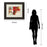 Classy Living Woven Energy Wall Art Double Mat 40"x34", Dark Chocolate
