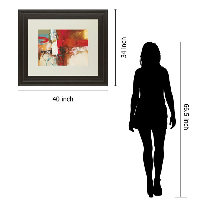 Classy Living Woven Energy Wall Art Double Mat 40"x34", Dark Chocolate
