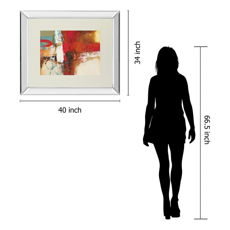 Classy Living Woven Energy Wall Art 40"x34", Mirrored