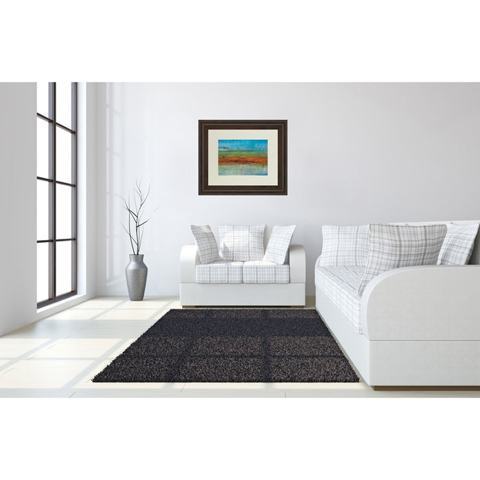 Classy Living Serene Horizon Wall Art Double Mat 40"x34", Cinnamon Mocha