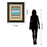 Classy Living Strata I Wall Art Double Mat 34"x40", Dark Chocolate